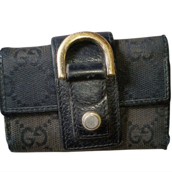 Gucci Black and Gold Wallet Key holder - Picture 1 of 6